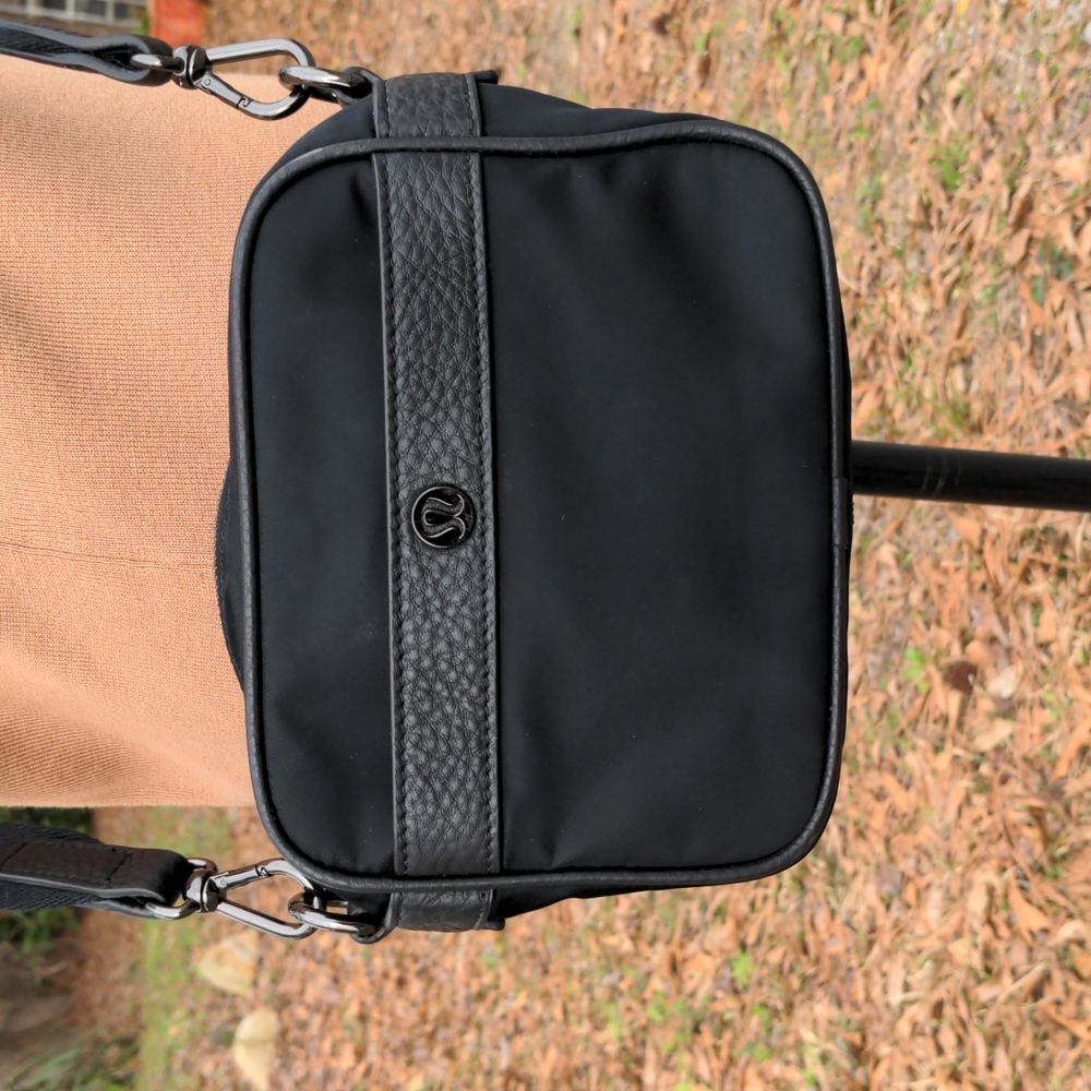 Lululemon Black Nylon "Now and Always Crossbody Mini” Bag NWOT